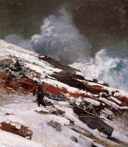 (image for) Handmade oil painting Copy paintings of famous artists Winslow Homer's paintings Winter Coast 1890
